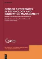 Gender Differences In Technology And Innovation Management edito da De Gruyter