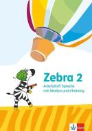 Zebra 2. Arbeitsheft Sprache mit eTraining Klasse 2 edito da Klett Ernst /Schulbuch