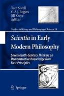 Scientia in Early Modern Philosophy edito da Springer Netherlands