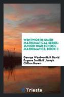 Wentworth-Smith Mathematical Series: Junior High School Mathematics; Book II di George Wentworth, David Eugene Smith, Joseph Clifton Brown edito da LIGHTNING SOURCE INC