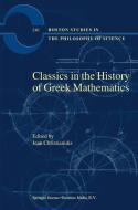 Classics in the History of Greek Mathematics edito da SPRINGER NATURE