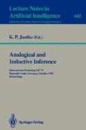 Analogical and Inductive Inference edito da Springer Berlin Heidelberg