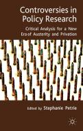 Controversies in Policy Research edito da Palgrave Macmillan