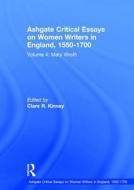 Ashgate Critical Essays on Women Writers in England, 1550-1700 di Clare R. Kinney edito da Routledge