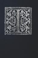 Notebook: Art Nouveau Initial I - Silver on Black - Lined Diary / Journal di Andante Press edito da LIGHTNING SOURCE INC