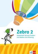 Zebra 2. Arbeitsheft Sprache Förderheft mit eTraining Klasse 2 edito da Klett Ernst /Schulbuch