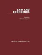 Law and Economics di Nicholas Mercuro edito da Routledge
