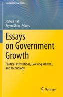 Essays On Government Growth edito da Springer Nature Switzerland AG