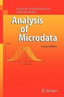 Analysis of Microdata di Stefan Boes, Rainer Winkelmann edito da Springer Berlin Heidelberg