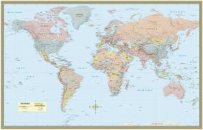 World Map-Paper di BarCharts Inc edito da Barcharts