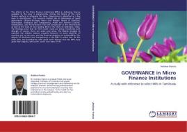 GOVERNANCE in Micro Finance Institutions di Andrew Francis edito da LAP Lambert Academic Publishing