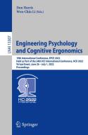 Engineering Psychology and Cognitive Ergonomics edito da Springer International Publishing