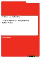 Der Wandel der AfD im Spiegel des Wahl-O-Maten di Burkhard von Grafenstein edito da GRIN Verlag