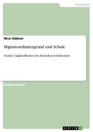 Migrationshintergrund und Schule di Nico Hübner edito da GRIN Publishing