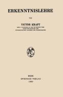 Erkenntnislehre di Victor Kraft edito da Springer Vienna