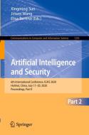 Artificial Intelligence and Security: 6th International Conference, Icais 2020, Hohhot, China, July 17-20, 2020, Proceedings, Part II edito da SPRINGER NATURE