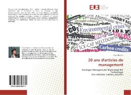 20 ans d'articles de management di Caura Barszcz edito da Editions universitaires europeennes EUE