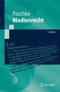 Medienrecht di Marian Paschke edito da Springer Berlin Heidelberg
