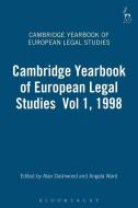The Cambridge Yearbook Of European Legal Studies edito da Bloomsbury Publishing Plc