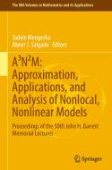 A³N²M: Approximation, Applications, and Analysis of Nonlocal, Nonlinear Models edito da Springer International Publishing