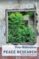 Peace Research di Peter (Uppsala University Wallensteen edito da Routledge