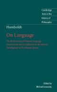 Humboldt di Wilhelm Von Humboldt, Wilhelm Humboldt edito da Cambridge University Press