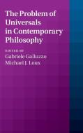 The Problem of Universals in Contemporary Philosophy edito da Cambridge University Press