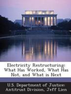 Electricity Restructuring di Jeff Lien edito da Bibliogov