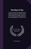 The Man Of Sin di Sir William Jones edito da Palala Press