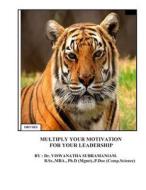 Multiply Your Motivation for Your Leadership: Formatted Methods for Individual and Social Motivation di Viswanatha Subramaniam, Dr Viswanatha Subramaniam edito da Createspace