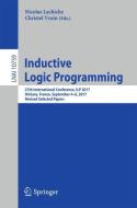 Inductive Logic Programming edito da Springer International Publishing
