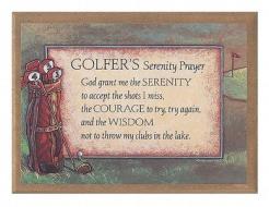 Golfing Serenity Prayer Plaque edito da Abbey Press