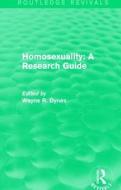 : Homosexuality: A Research Guide (1987) edito da Taylor & Francis Ltd