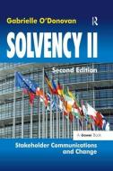 Solvency II di Gabrielle O'Donovan edito da Routledge