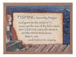 Fishing Serenity Prayer Plaque edito da Abbey Press