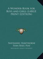 A Wonder-Book for Boys and Girls (LARGE PRINT EDITION) di Nathaniel Hawthorne edito da Kessinger Publishing, LLC