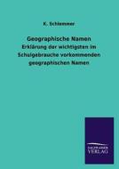 Geographische Namen di K. Schlemmer edito da TP Verone Publishing