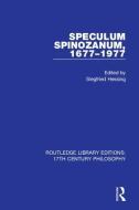 Speculum Spinozanum, 1677-1977 edito da Taylor & Francis Ltd
