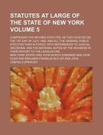 Statutes At Large Of The State Of New York Volume 5 ; Comprising The Revised Statutes, As They Existed On The 1st Day Of July, 1862, And All The Gener di New York edito da General Books Llc