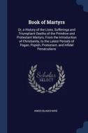 Book Of Martyrs: Or, A History Of The Li di AMOS BLANCHARD edito da Lightning Source Uk Ltd