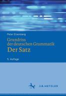 Grundriss der deutschen Grammatik di Peter Eisenberg, Rolf Schöneich edito da Metzler Verlag, J.B.