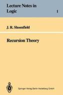 Recursion Theory di Joseph R. Shoenfield edito da Springer-verlag Berlin And Heidelberg Gmbh & Co. Kg