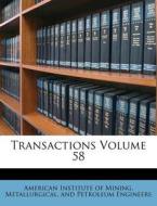Transactions Volume 58 edito da Nabu Press
