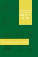 The Theoretical Aspects of Bantu Tone di Larry Hyman, Charles Kisseberth edito da CTR FOR STUDY OF LANG & INFO