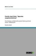 Camilo José Celas "Apuntes carpetovetónicos" di Martin von Cetto edito da GRIN Publishing