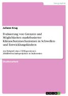 Evaluierung von Grenzen und Möglichkeiten marktbasierter Klimaschutzmechanismen in Schwellen- und Entwicklungsländern di Juliane Krug edito da GRIN Publishing
