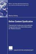 Online Content Syndication di Markus Anding edito da Deutscher Universitätsverlag