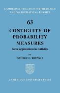 Contiguity of Probability Measures di George G. Roussas edito da Cambridge University Press
