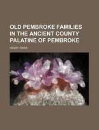 Old Pembroke Families in the Ancient County Palatine of Pembroke di Henry Owen edito da Rarebooksclub.com