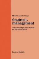 Stadtteilmanagement edito da VS Verlag für Sozialwissenschaften